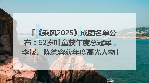 《乘风2025》成团名单公布：62岁叶童获年度总冠军，李晟、陈德容获年度高光人物