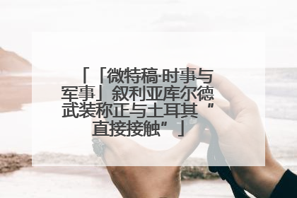 「微特稿·时事与军事」叙利亚库尔德武装称正与土耳其“直接接触”