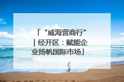 “威海营商行”｜经开区：赋能企业扬帆国际市场