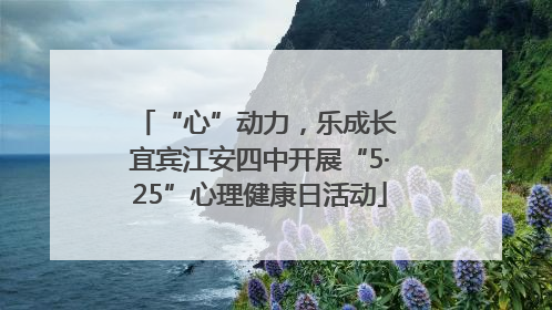 “心”动力，乐成长 宜宾江安四中开展“5·25”心理健康日活动
