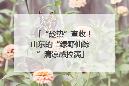 “趁热”查收！山东的“绿野仙踪”清凉感拉满