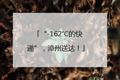 “-162℃的快递”，漳州送达！