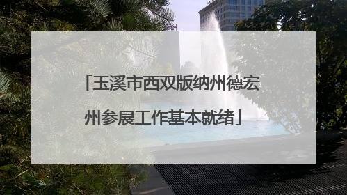 玉溪市西双版纳州德宏州参展工作基本就绪