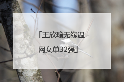 王欣瑜无缘温网女单32强