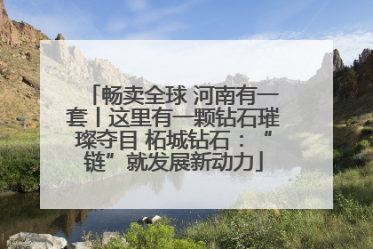 畅卖全球 河南有一套丨这里有一颗钻石璀璨夺目 柘城钻石：“链”就发展新动力