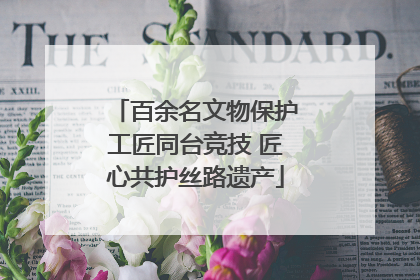 百余名文物保护工匠同台竞技 匠心共护丝路遗产