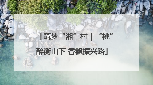 筑梦“湘”村｜“桃”醉衡山下 香飘振兴路