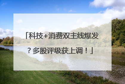 科技+消费双主线爆发？多股评级获上调！