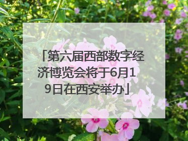 第六届西部数字经济博览会将于6月19日在西安举办