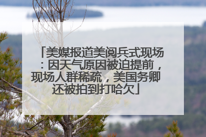 美媒报道美阅兵式现场：因天气原因被迫提前，现场人群稀疏，美国务卿还被拍到打哈欠