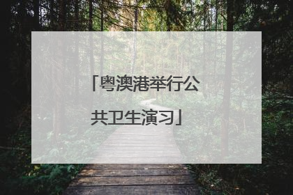 粤澳港举行公共卫生演习