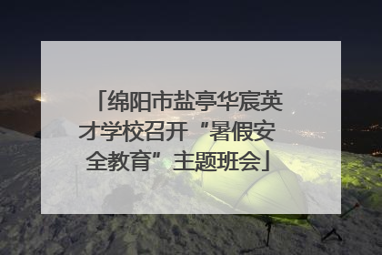 绵阳市盐亭华宸英才学校召开“暑假安全教育”主题班会