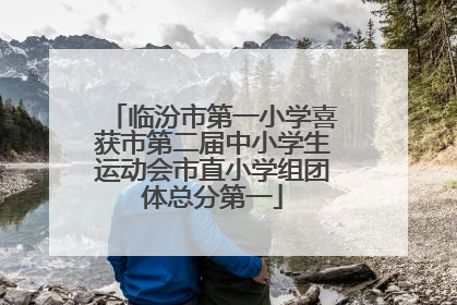 临汾市第一小学喜获市第二届中小学生运动会市直小学组团体总分第一