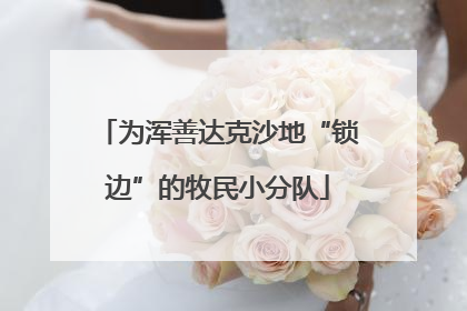 为浑善达克沙地“锁边”的牧民小分队