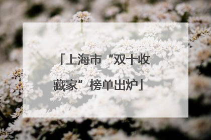 上海市“双十收藏家”榜单出炉