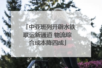 中亚班列开辟水铁联运新通道 物流综合成本降四成