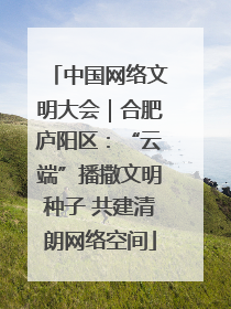 中国网络文明大会｜合肥庐阳区：“云端”播撒文明种子 共建清朗网络空间