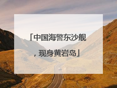中国海警东沙舰，现身黄岩岛