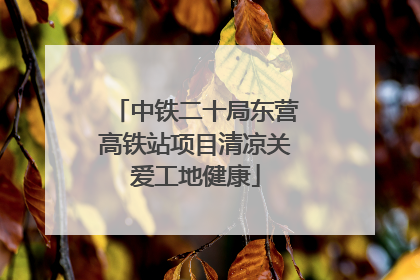 中铁二十局东营高铁站项目清凉关爱工地健康