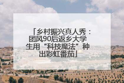 乡村振兴真人秀：团风90后返乡大学生用“科技魔法”种出彩虹番茄