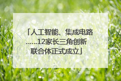 人工智能、集成电路……12家长三角创新联合体正式成立