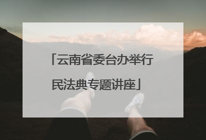 云南省委台办举行民法典专题讲座