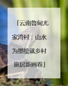 云南鲁甸尤家湾村：山水为墨绘就乡村旅居新画卷