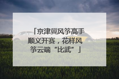 京津冀风筝高手顺义开赛，花样风筝云端“比武”