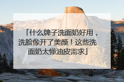 什么牌子洗面奶好用，洗脸像开了美颜！这些洗面奶太懂油皮需求