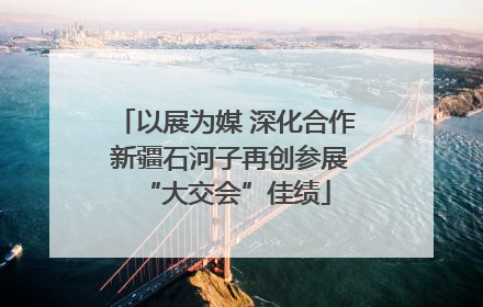 以展为媒 深化合作 新疆石河子再创参展“大交会”佳绩