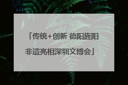 传统+创新 德阳旌阳非遗亮相深圳文博会