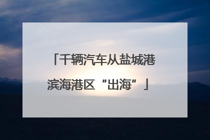 千辆汽车从盐城港滨海港区“出海”