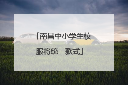 南昌中小学生校服将统一款式