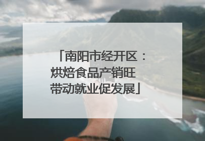 南阳市经开区：烘焙食品产销旺 带动就业促发展