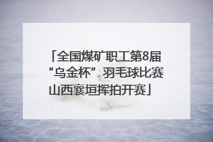 全国煤矿职工第8届“乌金杯”羽毛球比赛山西襄垣挥拍开赛