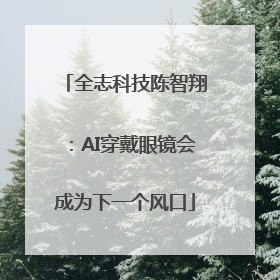 全志科技陈智翔：AI穿戴眼镜会成为下一个风口