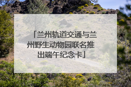 兰州轨道交通与兰州野生动物园联名推出端午纪念卡