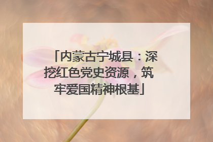 内蒙古宁城县：深挖红色党史资源，筑牢爱国精神根基