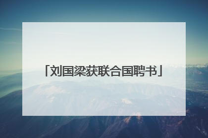 刘国梁获联合国聘书