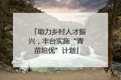 助力乡村人才振兴，丰台实施“青苗培优”计划