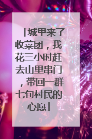 城里来了收菜团，我花三小时赶去山里串门，带回一群七旬村民的心愿