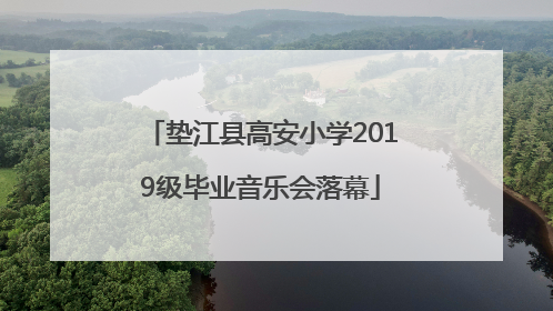 垫江县高安小学2019级毕业音乐会落幕