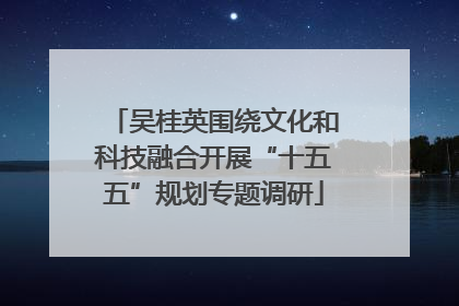 吴桂英围绕文化和科技融合开展“十五五”规划专题调研