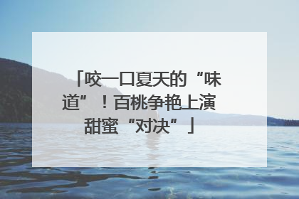 咬一口夏天的“味道”！百桃争艳上演甜蜜“对决”