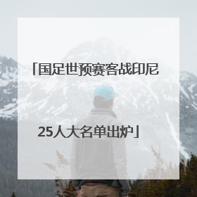 国足世预赛客战印尼25人大名单出炉
