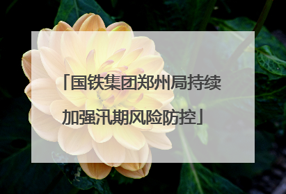 国铁集团郑州局持续加强汛期风险防控