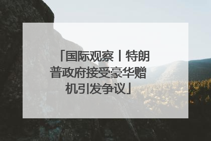 国际观察丨特朗普政府接受豪华赠机引发争议