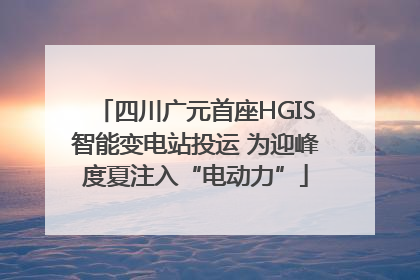 四川广元首座HGIS智能变电站投运 为迎峰度夏注入“电动力”