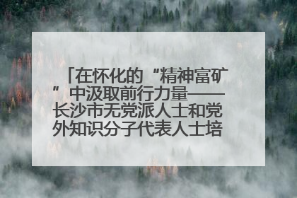 在怀化的“精神富矿”中汲取前行力量——长沙市无党派人士和党外知识分子代表人士培训班在怀化圆满举办