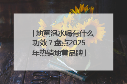 地黄泡水喝有什么功效？盘点2025年热销地黄品牌